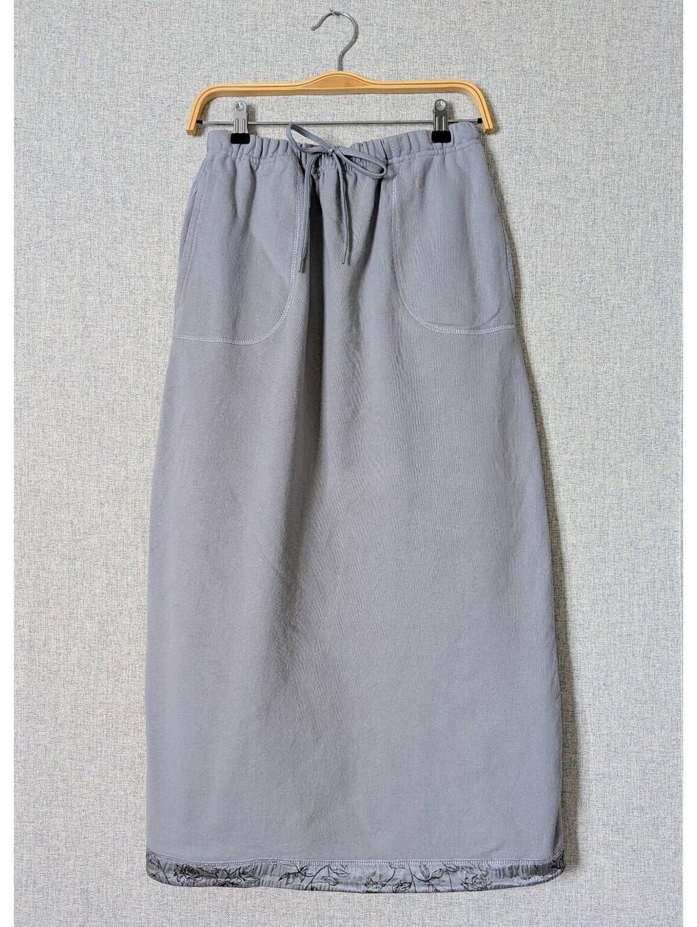 Vintage 90s cotton sweatshirt midi skirt